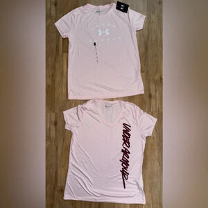 UNDER ARMOUR TSHIRTS BUNDLE PINK SIZE LARGE